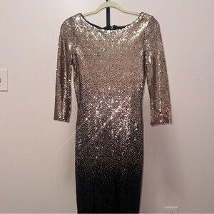 New Ombré Sequin cocktail dress Size 6